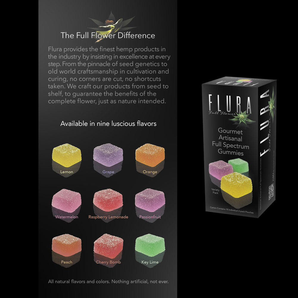 Flura Gourmet Full Spectrum Potency Gummy Variety Sampler